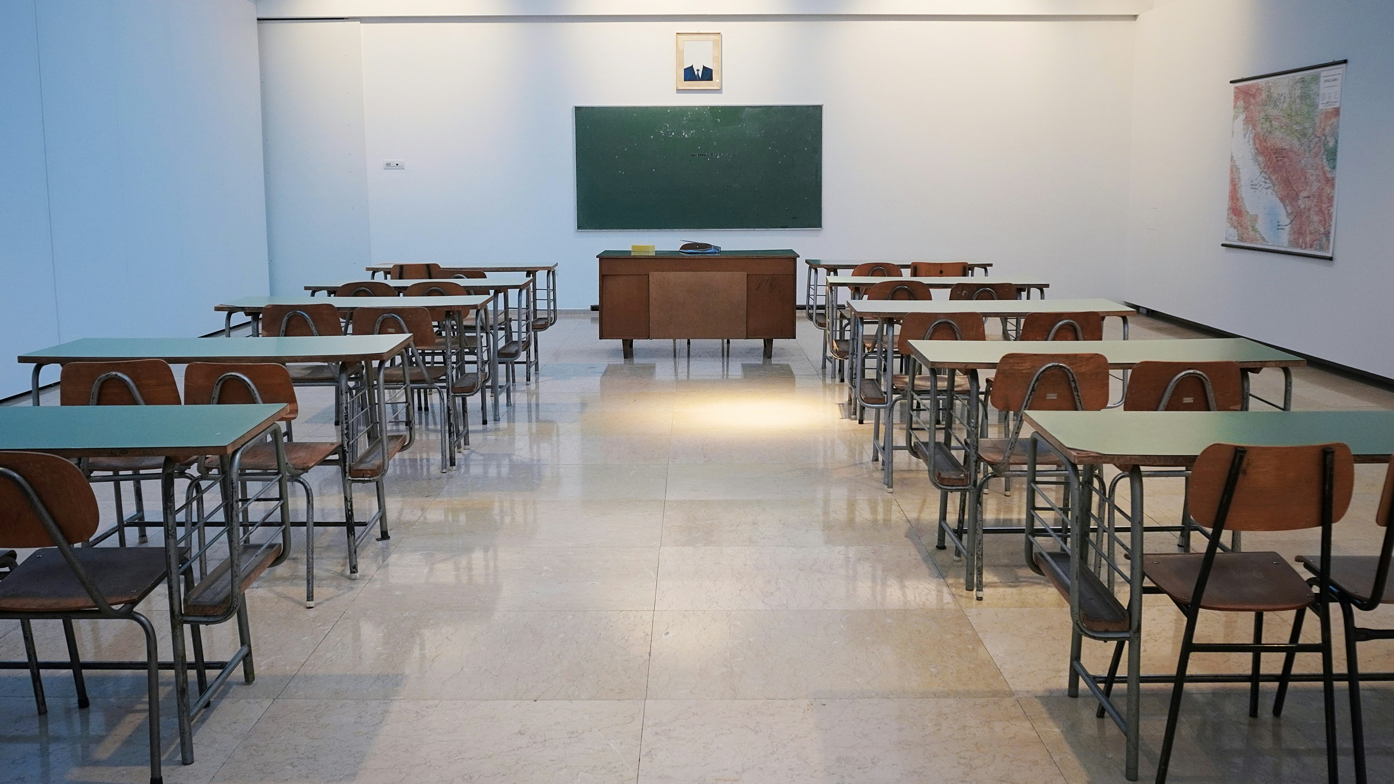 A bright, active classroom